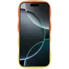Phonesta Wavy Gradient Silicone Back Cover hoesje voor Apple iPhone 16 Pro Max - Oranje/Geel 3