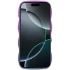 Phonesta Wavy Gradient Silicone Back Cover hoesje voor Apple iPhone 16 Pro Max - Paars 3
