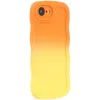 Phonesta Wavy Gradient Silicone Back Cover hoesje voor Apple iPhone 17e/16e - Oranje/Geel 2