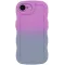 Phonesta Wavy Gradient Silicone Back Cover hoesje voor Apple iPhone 17e/16e - Paars