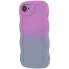 Phonesta Wavy Gradient Silicone Back Cover hoesje voor Apple iPhone 17e/16e - Paars 4