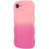 Phonesta Wavy Gradient Silicone Back Cover hoesje voor Apple iPhone 17e/16e - Roze 4