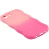 Phonesta Wavy Gradient Silicone Back Cover hoesje voor Apple iPhone 17e/16e - Roze 5