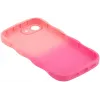 Phonesta Wavy Gradient Silicone Back Cover hoesje voor Apple iPhone 17e/16e - Roze 6