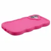 Phonesta Wavy Silicone Back Cover hoesje voor Apple iPhone 16 - Hot Pink 5