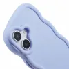 Phonesta Wavy Silicone Back Cover hoesje voor Apple iPhone 16 - Paars 6
