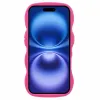 Phonesta Wavy Silicone Back Cover hoesje voor Apple iPhone 16 Plus - Hot Pink 3