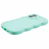 Phonesta Wavy Silicone Back Cover hoesje voor Apple iPhone 16 Plus - Mintgroen 5