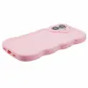 Phonesta Wavy Silicone Back Cover hoesje voor Apple iPhone 16 Plus - Roze 5