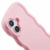Phonesta Wavy Silicone Back Cover hoesje voor Apple iPhone 16 Plus - Roze 6