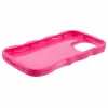 Phonesta Wavy Silicone Back Cover hoesje voor Apple iPhone 16 Pro - Hot Pink 4
