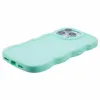 Phonesta Wavy Silicone Back Cover hoesje voor Apple iPhone 16 Pro - Mintgroen 5