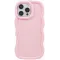 Phonesta Wavy Silicone Back Cover hoesje voor Apple iPhone 16 Pro - Roze