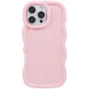 Phonesta Wavy Silicone Back Cover hoesje voor Apple iPhone 16 Pro Max - Roze