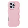 Phonesta Wavy Silicone Back Cover hoesje voor Apple iPhone 16 Pro Max - Roze 2
