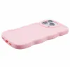 Phonesta Wavy Silicone Back Cover hoesje voor Apple iPhone 16 Pro Max - Roze 5