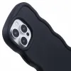 Phonesta Wavy Silicone Back Cover hoesje voor Apple iPhone 16 Pro Max - Zwart 6