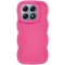 Phonesta Wavy Silicone Back Cover hoesje voor Xiaomi 14T - Hot Pink
