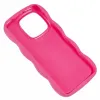 Phonesta Wavy Silicone Back Cover hoesje voor Xiaomi 14T - Hot Pink 4