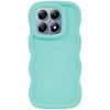 Phonesta Wavy Silicone Back Cover hoesje voor Xiaomi 14T - Mintgroen