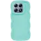 Phonesta Wavy Silicone Back Cover hoesje voor Xiaomi 14T - Mintgroen