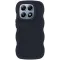 Phonesta Wavy Silicone Back Cover hoesje voor Xiaomi 14T Pro - Zwart