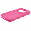 Phonesta Wavy Silicone Back Cover hoesje voor Xiaomi Redmi 14C / Xiaomi Poco C75 - Hot Pink 5