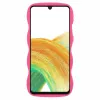 Phonesta Wavy Silicone Back Cover hoesje voor Samsung Galaxy A16 - Hot Pink 2