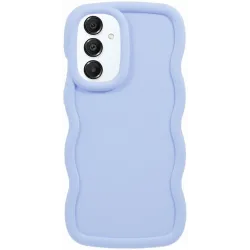 Phonesta Wavy Silicone Back Cover hoesje voor Samsung Galaxy A16 - Paars