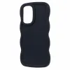 Phonesta Wavy Silicone Back Cover hoesje voor Samsung Galaxy A16 - Zwart 3