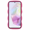 Phonesta Wavy Silicone Back Cover hoesje voor Samsung Galaxy A36/A56 - Hot Pink 2