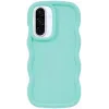 Phonesta Wavy Silicone Back Cover hoesje voor Samsung Galaxy A36/A56 - Mintgroen