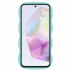 Phonesta Wavy Silicone Back Cover hoesje voor Samsung Galaxy A36/A56 - Mintgroen 2