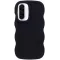 Phonesta Wavy Silicone Back Cover hoesje voor Samsung Galaxy A36/A56 - Zwart
