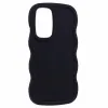 Phonesta Wavy Silicone Back Cover hoesje voor Samsung Galaxy A36/A56 - Zwart 3