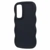 Phonesta Wavy Silicone Back Cover hoesje voor Samsung Galaxy S24 FE - Zwart 3