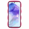 Phonesta Wavy Silicone Back Cover hoesje voor Samsung Galaxy S25/S24 - Hot Pink 2