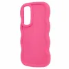 Phonesta Wavy Silicone Back Cover hoesje voor Samsung Galaxy S25/S24 - Hot Pink 3