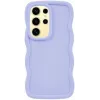 Phonesta Wavy Silicone Back Cover hoesje voor Samsung Galaxy S25 Ultra - Paars