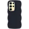 Phonesta Wavy Silicone Back Cover hoesje voor Samsung Galaxy S25 Ultra - Zwart