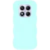 Phonesta Wavy Silicone Back Cover hoesje voor Xiaomi Redmi Note 14 Pro 4G - Mintgroen