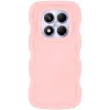 Phonesta Wavy Silicone Back Cover hoesje voor Xiaomi Redmi Note 14 Pro 4G - Roze