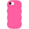 Phonesta Wavy Silicone Back Cover hoesje voor Apple iPhone 17e/16e - Hot Pink