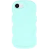 Phonesta Wavy Silicone Back Cover hoesje voor Apple iPhone 17e/16e - Mintgroen