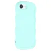 Phonesta Wavy Silicone Back Cover hoesje voor Apple iPhone 17e/16e - Mintgroen 2