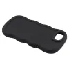 Phonesta Wavy Silicone Back Cover hoesje voor Apple iPhone 17e/16e - Zwart 5