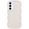 Phonesta Wavy Silicone Back Cover hoesje voor Samsung Galaxy A15 4G/5G - Beige
