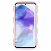 Phonesta Wavy Silicone Back Cover hoesje voor Samsung Galaxy A35 - Roze 2