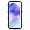Phonesta Wavy Silicone Back Cover hoesje voor Samsung Galaxy A35 - Zwart 2