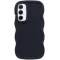 Phonesta Wavy Silicone Back Cover hoesje voor Samsung Galaxy A55 - Zwart